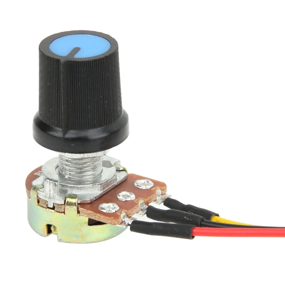 20A DC Motor Speed Controller 9-60V DC Stepless Variable Speed PWM Motor Controller Potentiometer Control Metal Shell