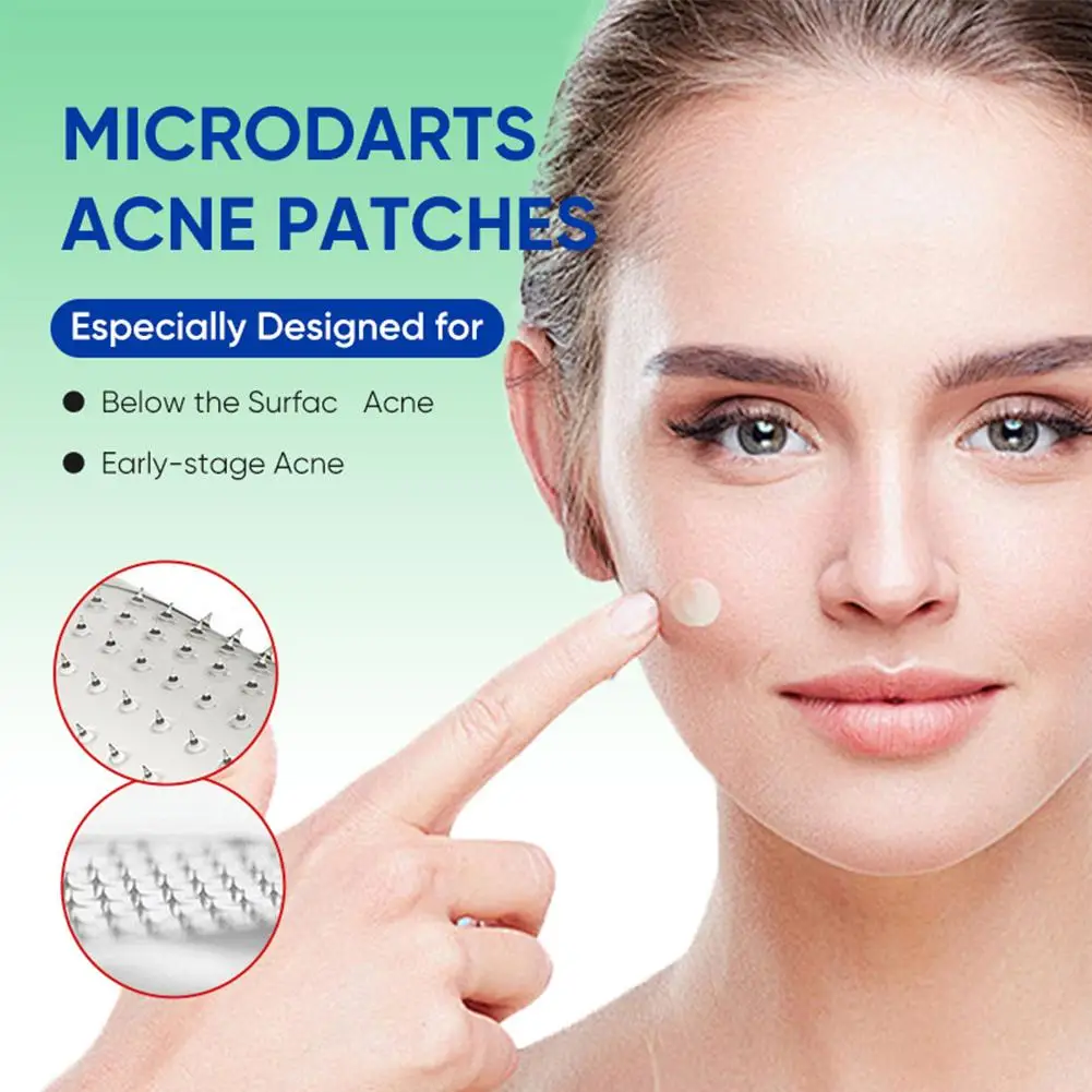 マイクロニードルラウンドニキビパッチ目に見えない通気性抗ニキビ修復パッチスポットマークコンシーラーフェイススキンケア