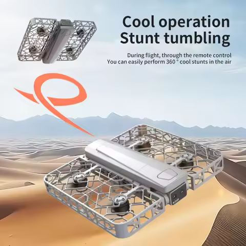 MAX Brushless Grid Folding Drone S161 LED Lights Streaming Positioning Flight 4.5 Inch HD LCD Brushless Wind Resistant Motor