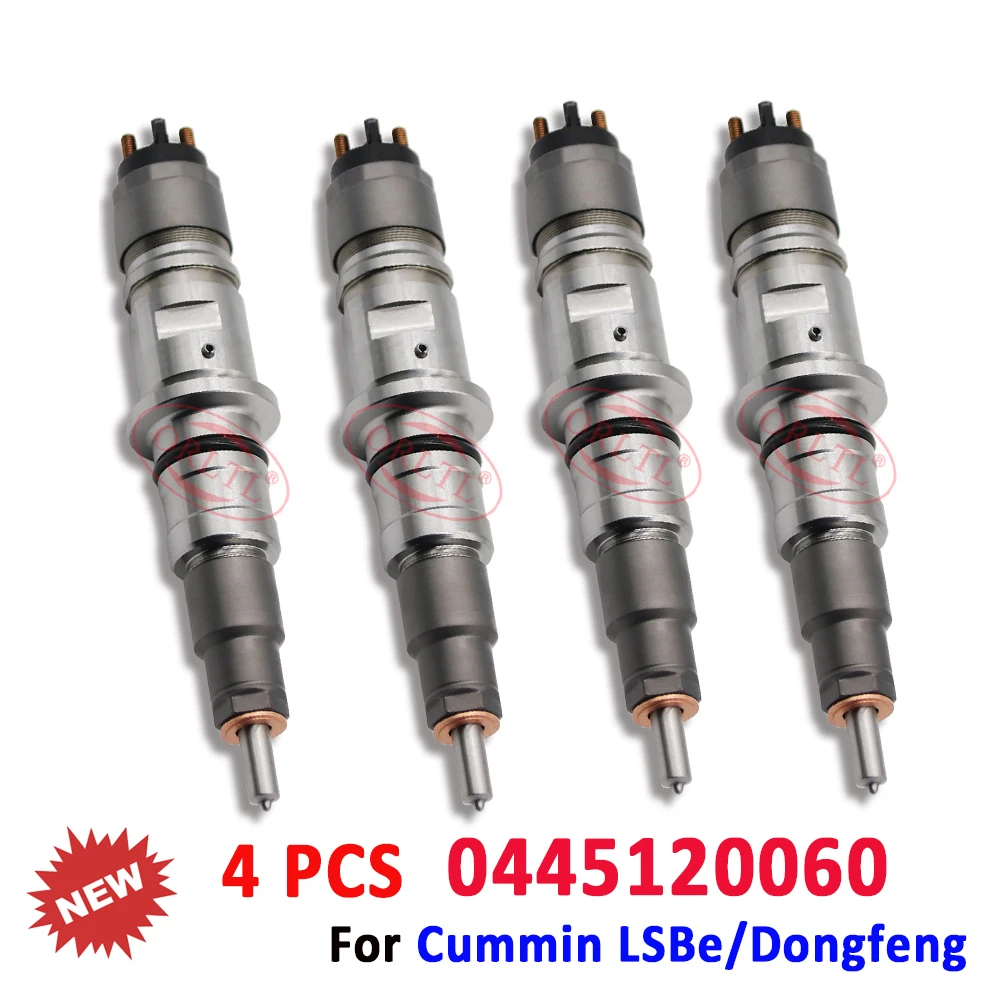 

4 Pcs ORLTL 0445120060 Diesel Injectors 0 445 120 060 Common Rail Fuel Injection For Cummin LSBe DAF 1703934 DONGFENG ISDE6