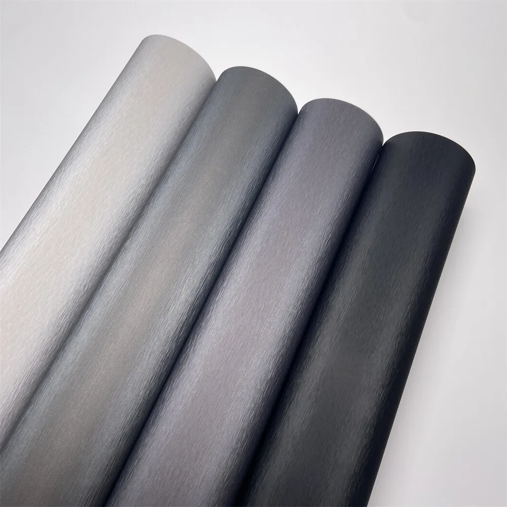 

Черная, серебристая матовая металлическая виниловая пленка без пузырьков воздуха для упаковки автомобиля, мотоцикла, велосипеда, ноутбука, чехол для телефона, компьютера