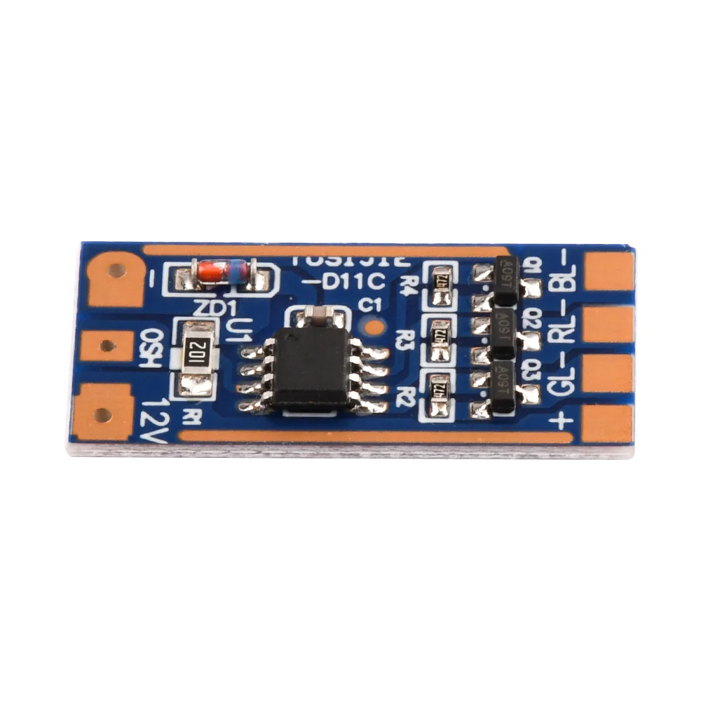 DC5V-12V 2A RGB Module Light Control Relay 11 Kinds of Mode Button Switch Color Lamp Module High Current Drive Circuit Board