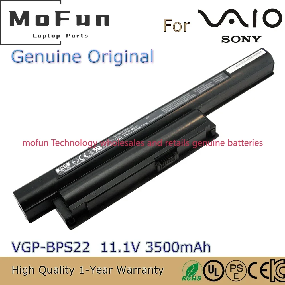 

2025 New Original VGP-BPS22 11.1V 39Wh Notebook Battery for Sony VAIO PCG-61315L VGP-BPS22A VGP-BPL22