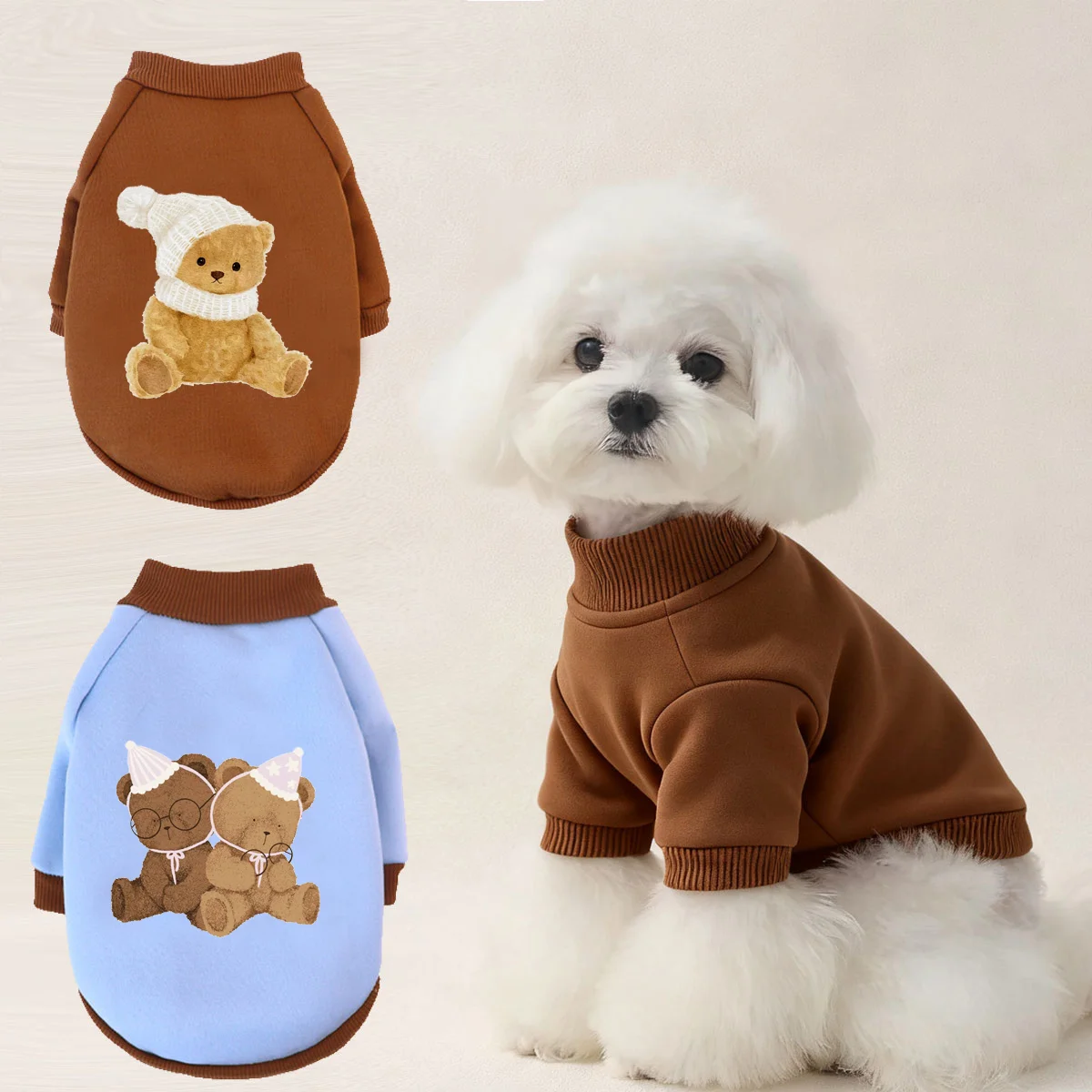 

1 Pc Pet hoodies Sweatshirts Cats & Dogs Fashion Clothes Winter Warmest Sweatshirts Large-size Dog Puppy Cats