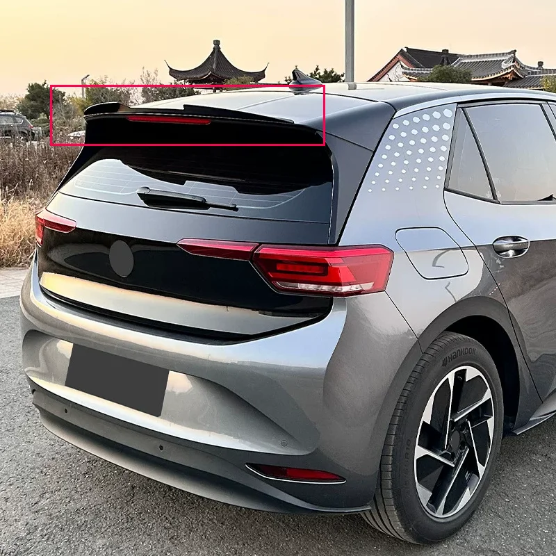 2Pcs 99cm Car Rear Roof Spoiler Lip For Volkswagen VW Golf 8 MK8 GTI 2021-2023 Gloss Black ABS - view 5