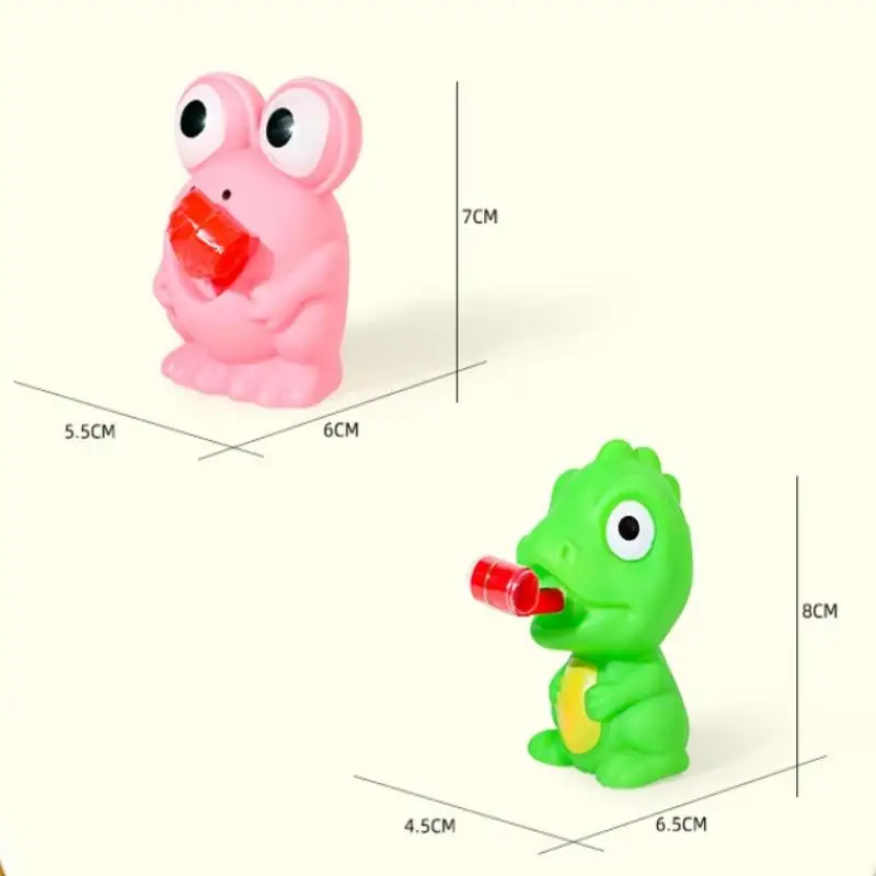 Creative Fidget Decompression Pinch Toy Frog Dinosaur Sticking Tongue Out Relieve Stress Children Fun Squeeze Interactive Toys