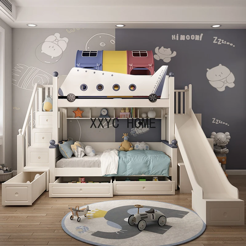 Princess Bunk Children Beds Bassinet Girl Luxury Children Beds Bedroom Modern Camas Infantiles Baby Crib Bed Furniture BL50CB