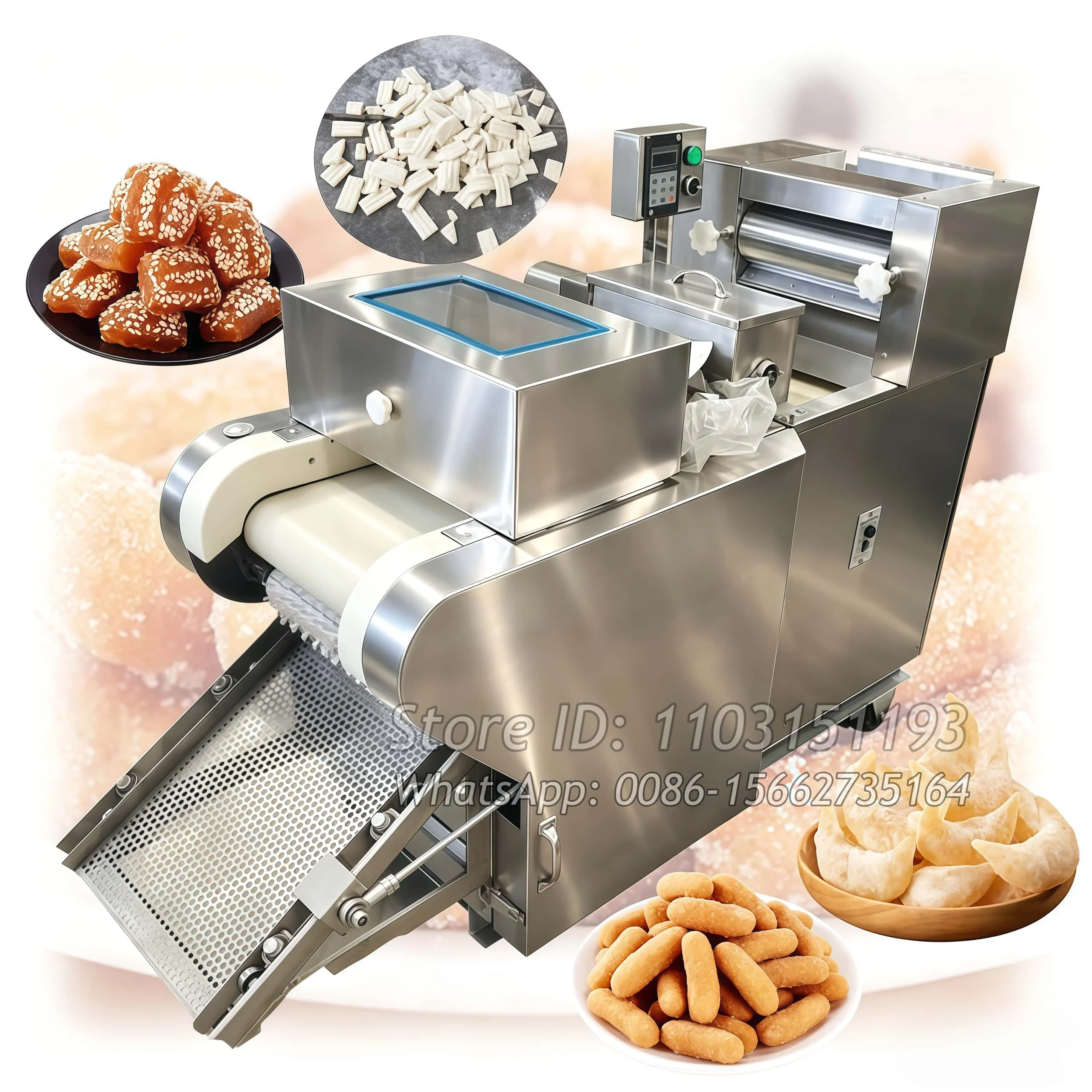 Small Automatic Nigerian Chinchin Production Line Chin Chin Making Equipment Grissini Snacks Making Chinchin