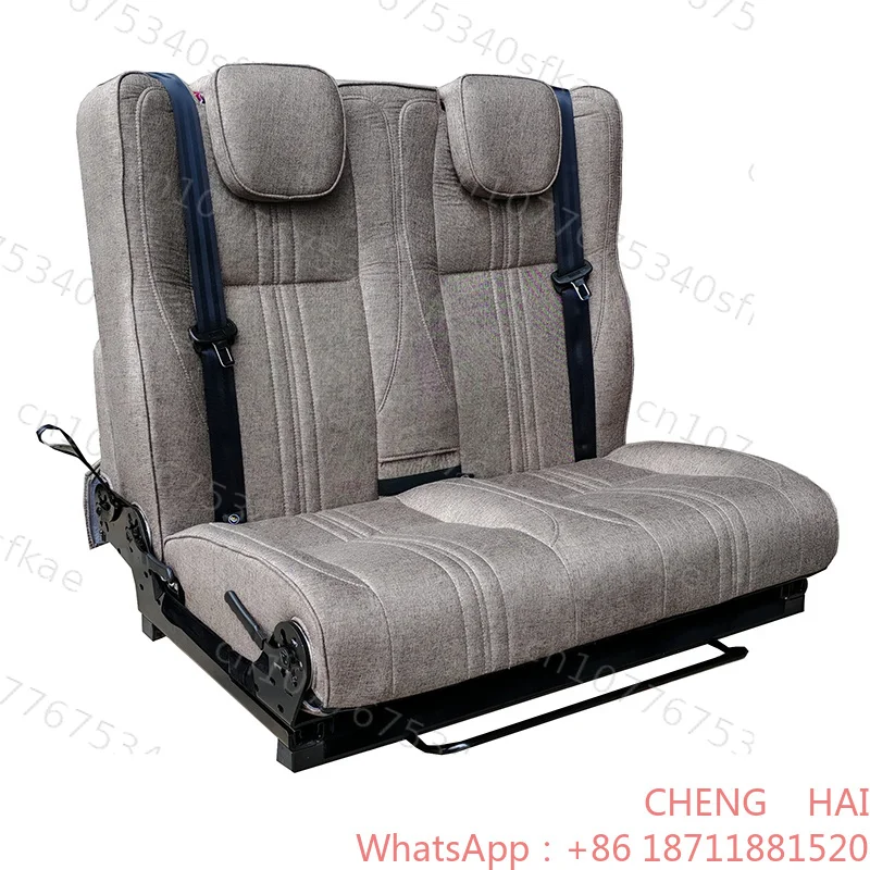 Customized CHENG HAI Autoliuma 3-Person Leather PU Trifold Folding Comfortable Modified Car Seats RV MPV Van Motorhomes