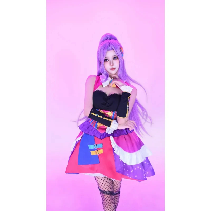 5;e,8\v,5/XQAnime Aikatsu！Todo Yurika Ichinose Kaede Kanzaki Mitsuki Cosplay Costume Tristar Princess Dress Lolita Skf,5'h\8/m'