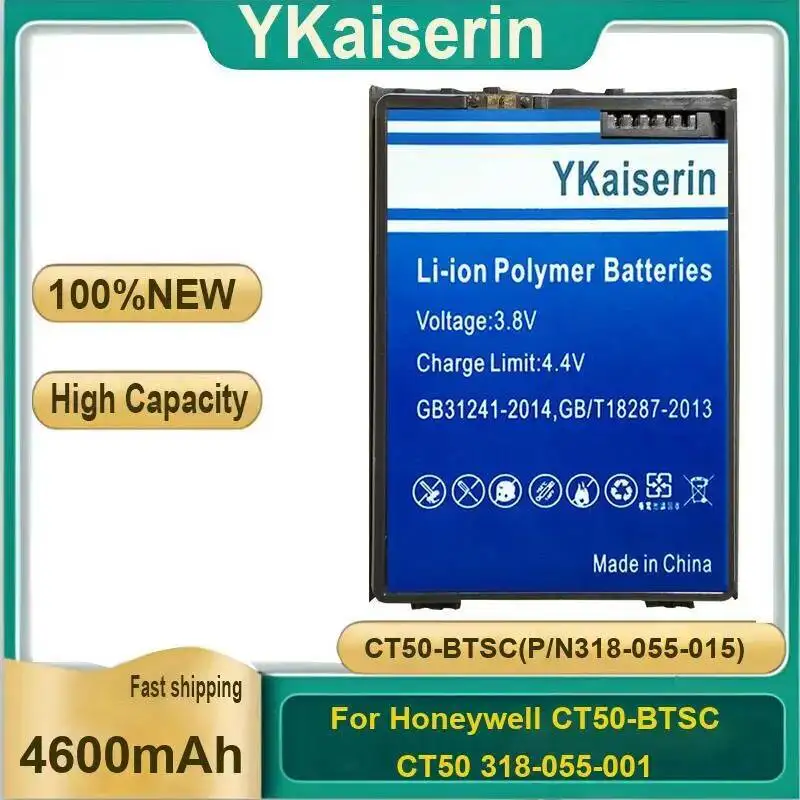 

Handheld Computer Battery CT50-Btsc P N318-055-015 4600Mah For Honeywell CT50 318-055-001
