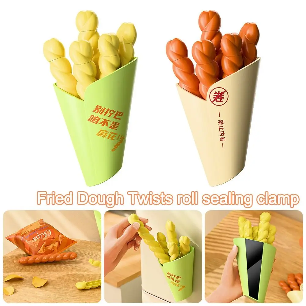 

Durable Magnetic Sealing Clip Plastic Cartoon Sealer Clamp Seasoning Sealing Strip Food Snack