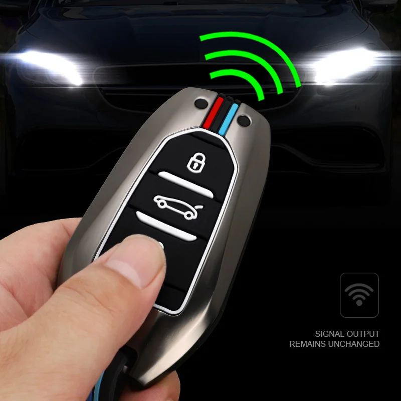 

Car Flip Key Case Cover Shell For Peugeot 208 3008 308 508 408 2008 307 4008 For Citroen C4 C3 C6 CACTUS C8 Accessories