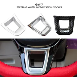 Car Steering Wheel Decoration Cover Trim Sticker for Volkswagen VW Passat B8 Tiguan MK2 Golf 7 7.5 MK7 MK7.5 E-UP Accessories