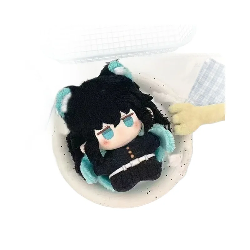 10 cm Dämonen Slayers Tokitou Muichiro Plüsch Spielzeug Hochwertige Figur Spiel Anime Cosplay Gefüllte Puppe Körper Quietschen Plüsch Anhänger – Detail 5