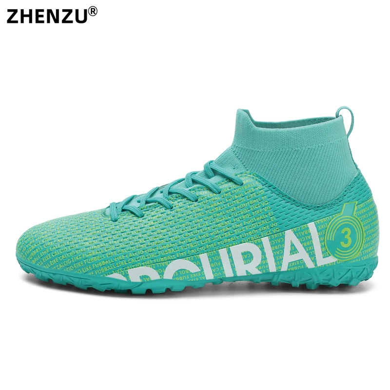 ZHENZU Size 31-45 Professional Football Boots Men Kids Soccer Shoes Sneakers Cleats Futsal Football Shoes for Boys Girl