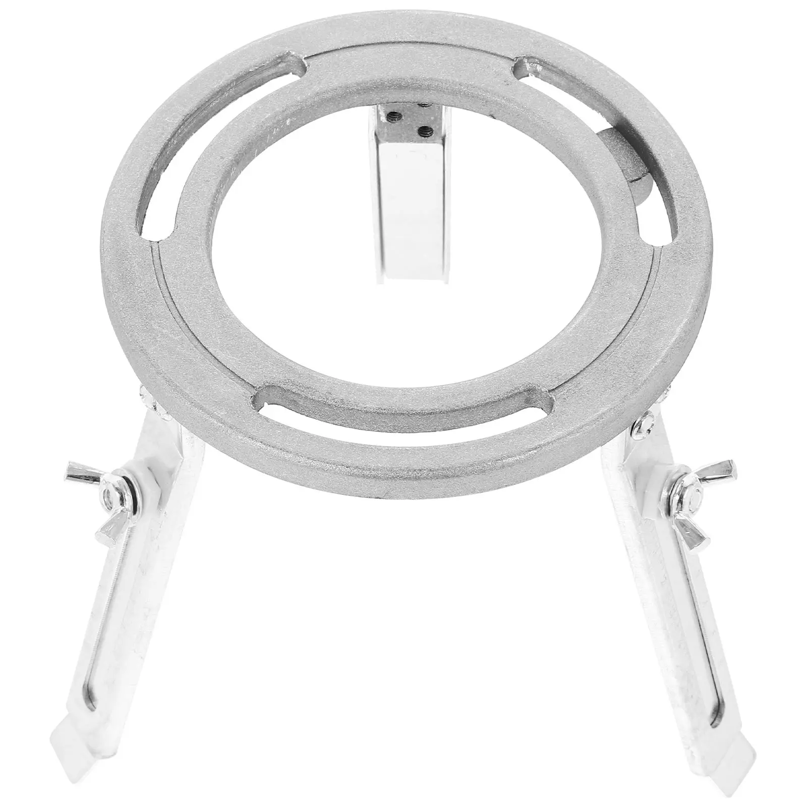 Liftable Tripod Stand Silver Gray Cast Aluminum Height Adjustable Chemistry Lab Equipment Teaching Supplies Alcohol Lamp Holder