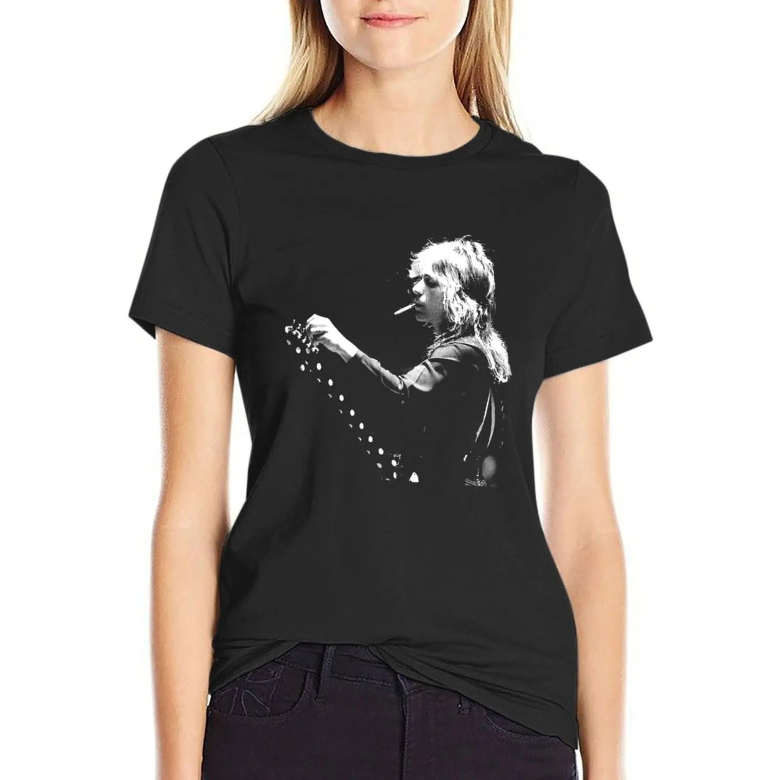 Randy Rhoads Jackson Music Heavy Metal Guitarist T-Shirt Aesthetic clothing anime t-shirts for Women loose fit