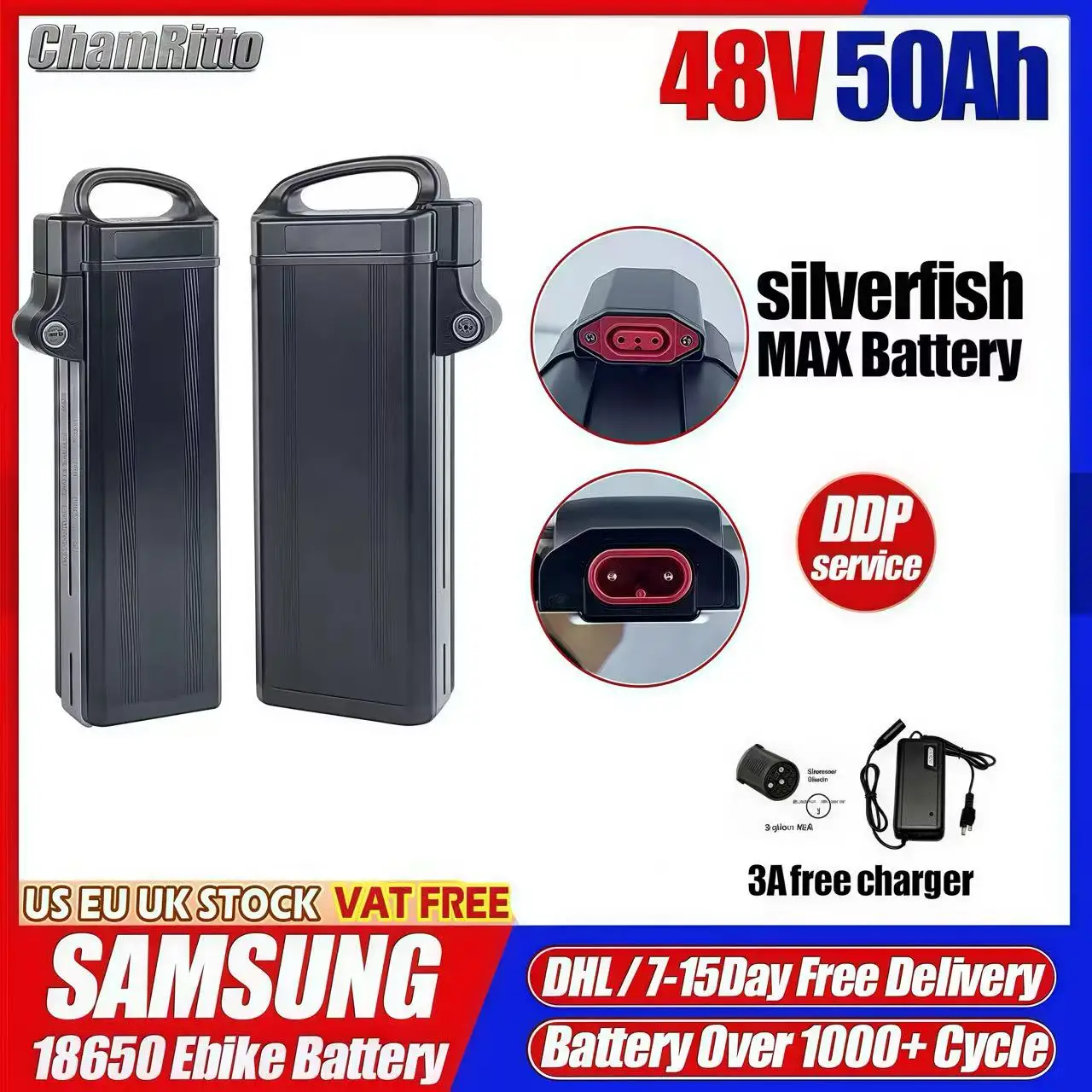 

Электрический велосипед 48v 50ah SilverFish литиевая батарея Bafang 48V 20ah 25ah 40ah Akku Accu 30AH 750w 1000w 1500W Bateria с зарядным устройством