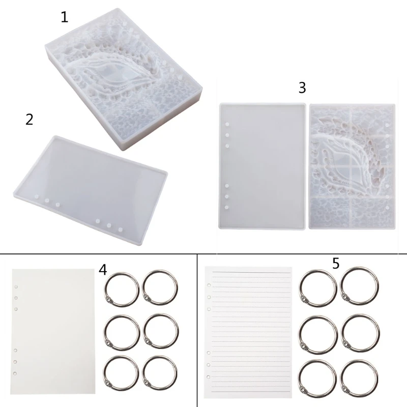 

Чехол для ноутбука Dragon Eye, форма для литья из эпоксидной смолы, сделай сам, силиконовая книга для корпуса, зеркала, кожи,