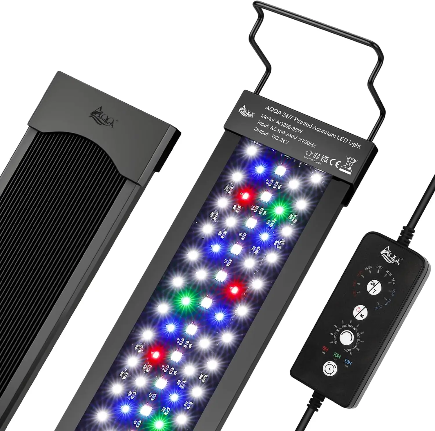 

Светодиодный светильник для аквариума 72 Вт для аквариумов 48-55 дюймов, 24 режима, режим DIY, полный спектр, IP68, водонепроницаемый, высокая светоотдача, свет для растений