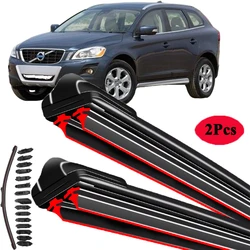 Do Volvo XC60 SUV MK1 156 B4 B5 B6 T5 T6 T8 AWD 2008 2010 2013 2015 2016 2017 2018 2019 Podwójne gumowe pióra wycieraczek przedniej szyby