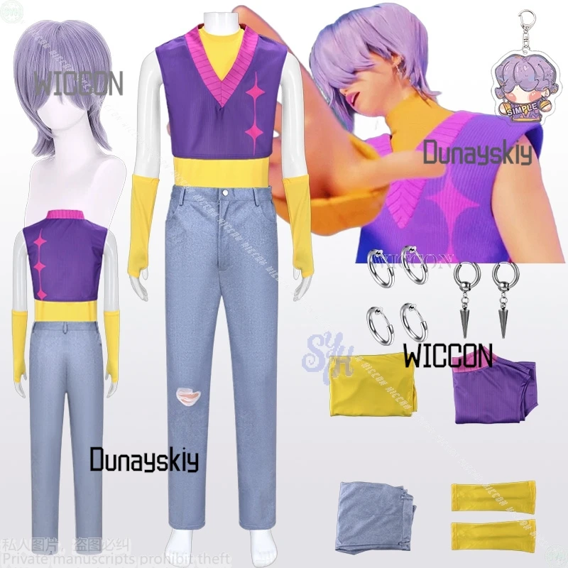 

Группы для мальчиков Mystery Косплей Saja Boys Suda Pop Аниме Kpop Demon Y2k Цвет Жилет Рукава Мода Jirai Kei Styles Костюм Хэллоуин