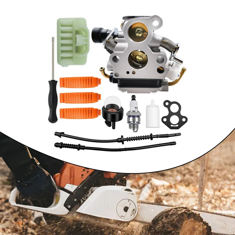 for chainsaw Tune-up 12 for chainsaw Carburetor Kit Includes Gasket And Air Filter Includes Fuel Filter And Fuel Lines