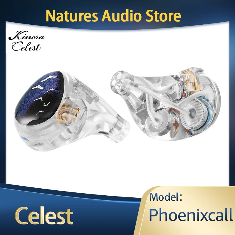 Kinera Celest Phoenixcall Earphone 1DD+2BA+2 Flat Panel Driver In-Ear Monitors Hybrid Drivers Headphone IEMs 0.78 2pin Cable