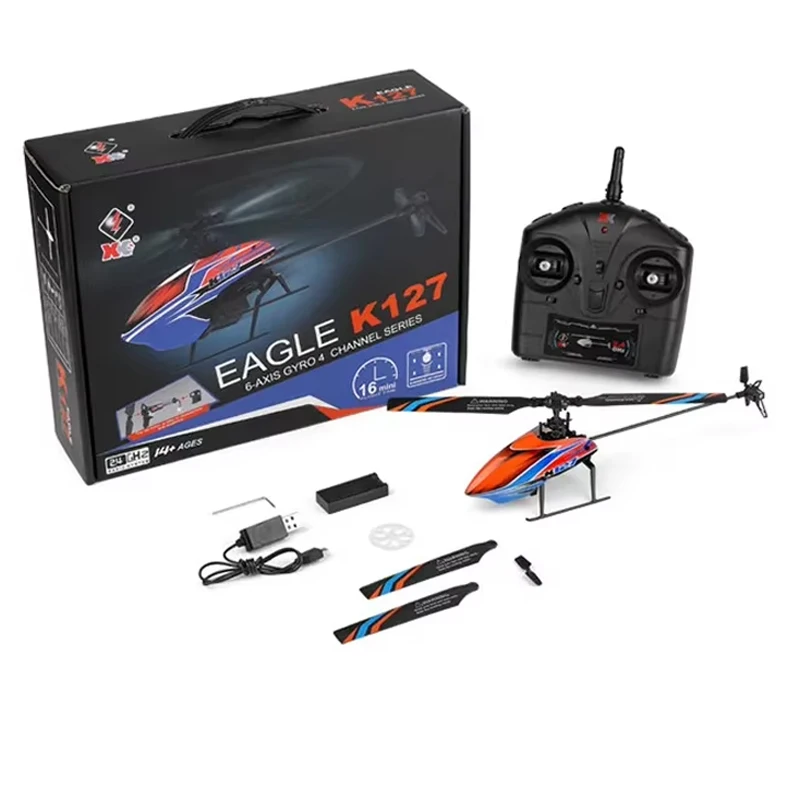 Wltoys V911S Upgraded K127 2.4G 4CH 6G Gyro Aileronless RC Helicopter RTF RC Airplane