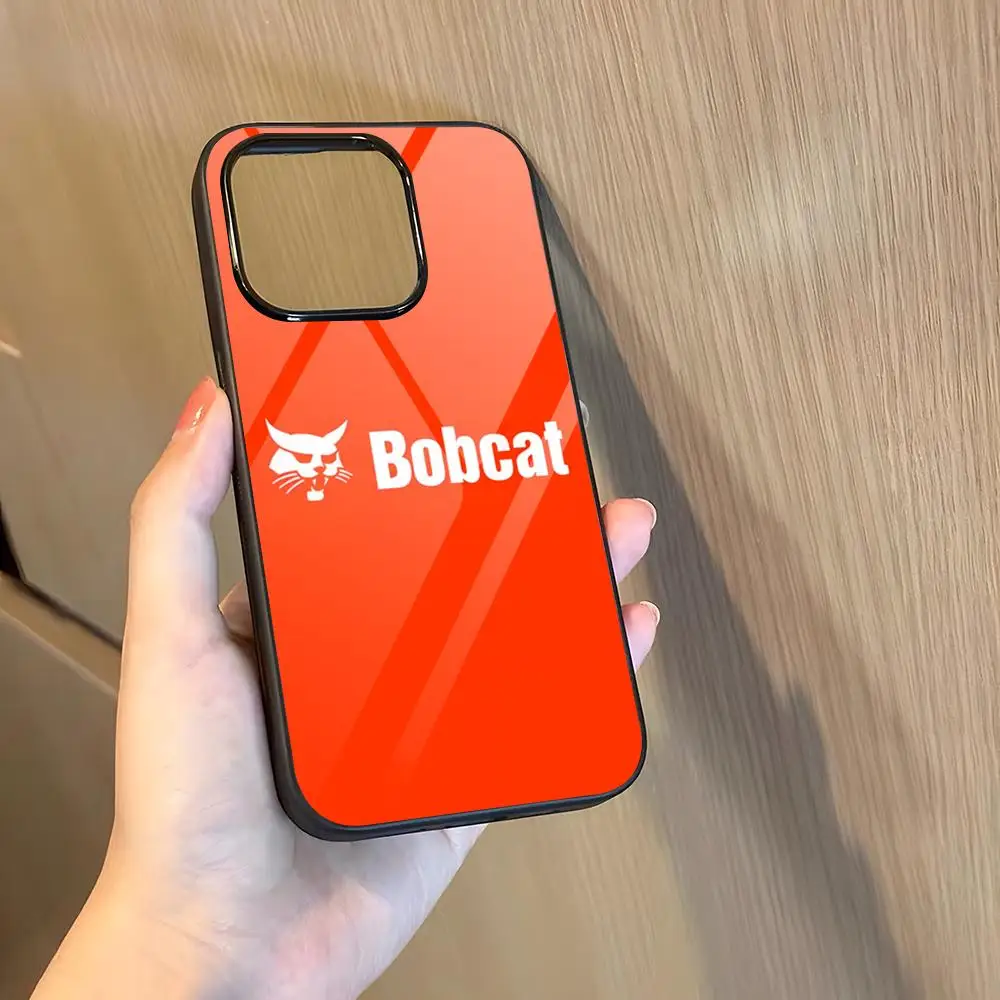 حافظة هاتف شركة B_Bobcat رائعة لهاتف 16 Pro Max Iphone 15 Pro Max 14 12 11 13 Mini 8 7 Plus X Xs XR PC + غطاء من البولي يوريثان