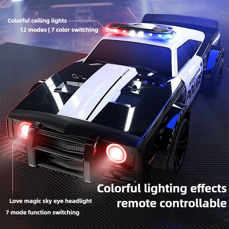 2025 New Product RC1: 16 High Speed Muscle Four-wheel Drive Remote Control Police Car SG-1614 Simulation Model Boy Toy