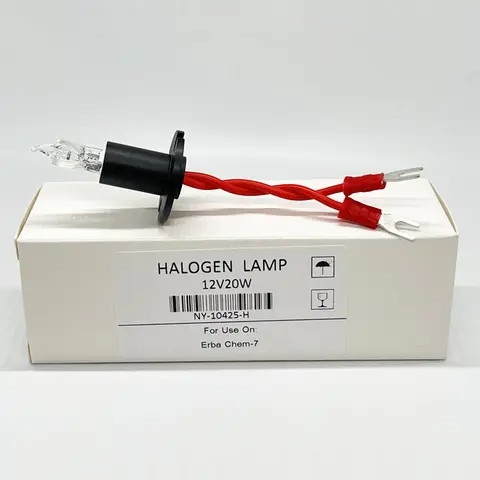 Chem-7 Chem-6 생화학 분석기용 할로겐 램프, Erba Chem7, 12V20W