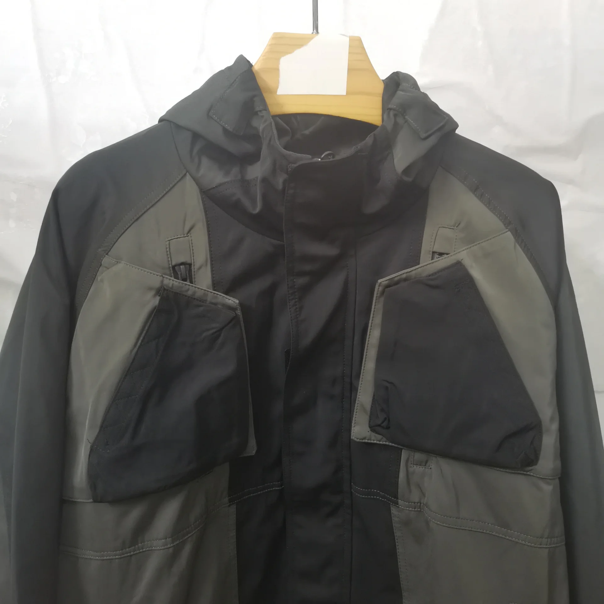 New 2023 Mens Undermycar Armor Zipper Parkas Windproof Hhooded Jacket Tatting Multiple pockets outdoor Wear size M L XL #490