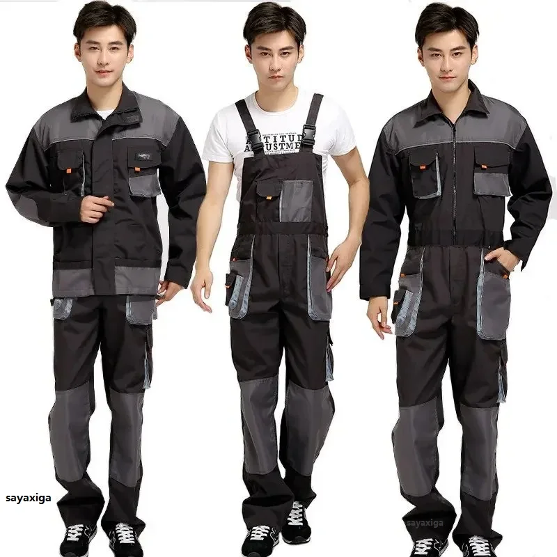 Latzhose für Herren, Arbeitsoverall, Mechaniker-Träger, Overalls, Hosen, Arbeitsuniformen, Übergröße 3XL, 4XL