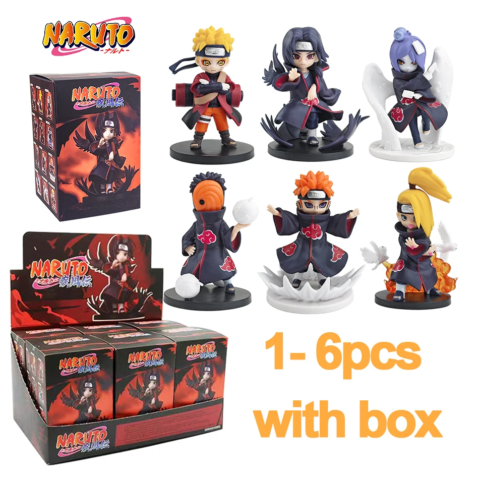 Anime Naruto Shippuden Akatsuki Arc Series Trendige Blind-Box Spielzeuge Actionfigur Mystery Box Überraschungsgeschenk