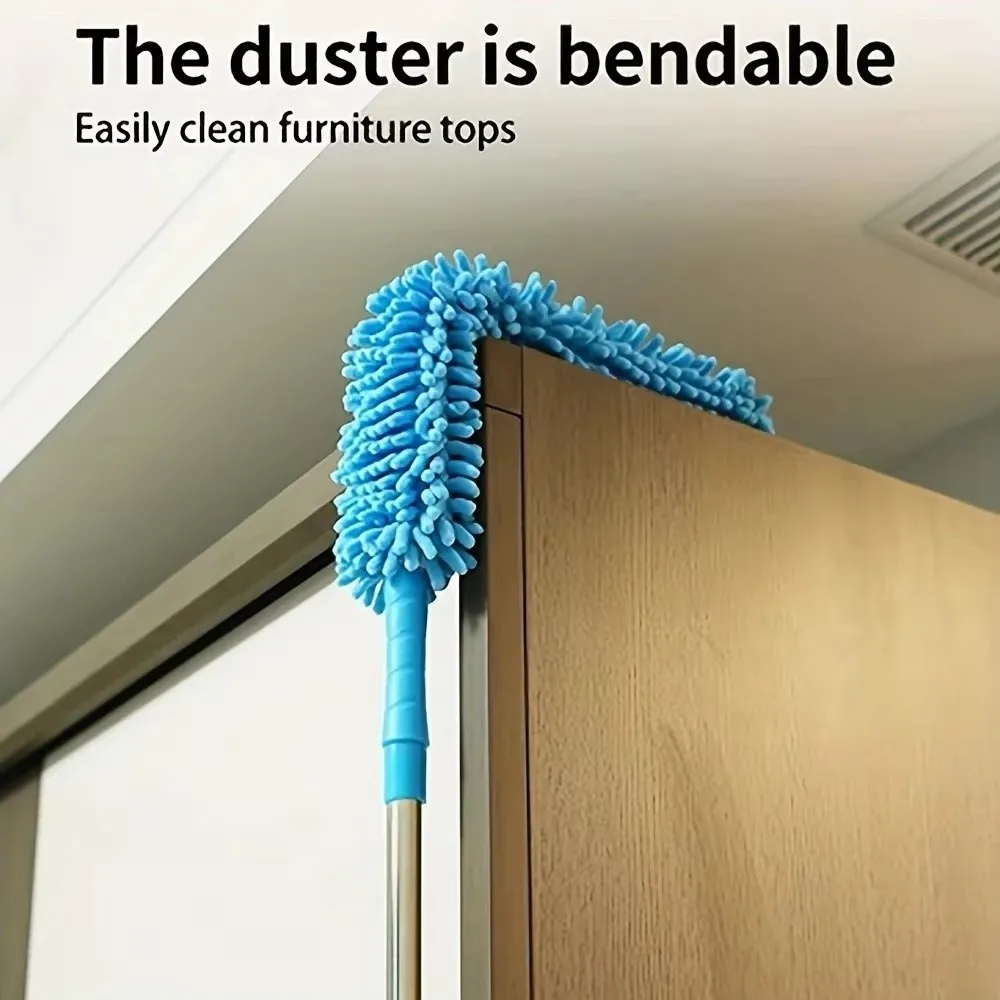 

Household Ceiling Fan Cleaner Dusters Reusable with Extension Pole Dust Removal Brush Microfiber Ceiling Fan Duster