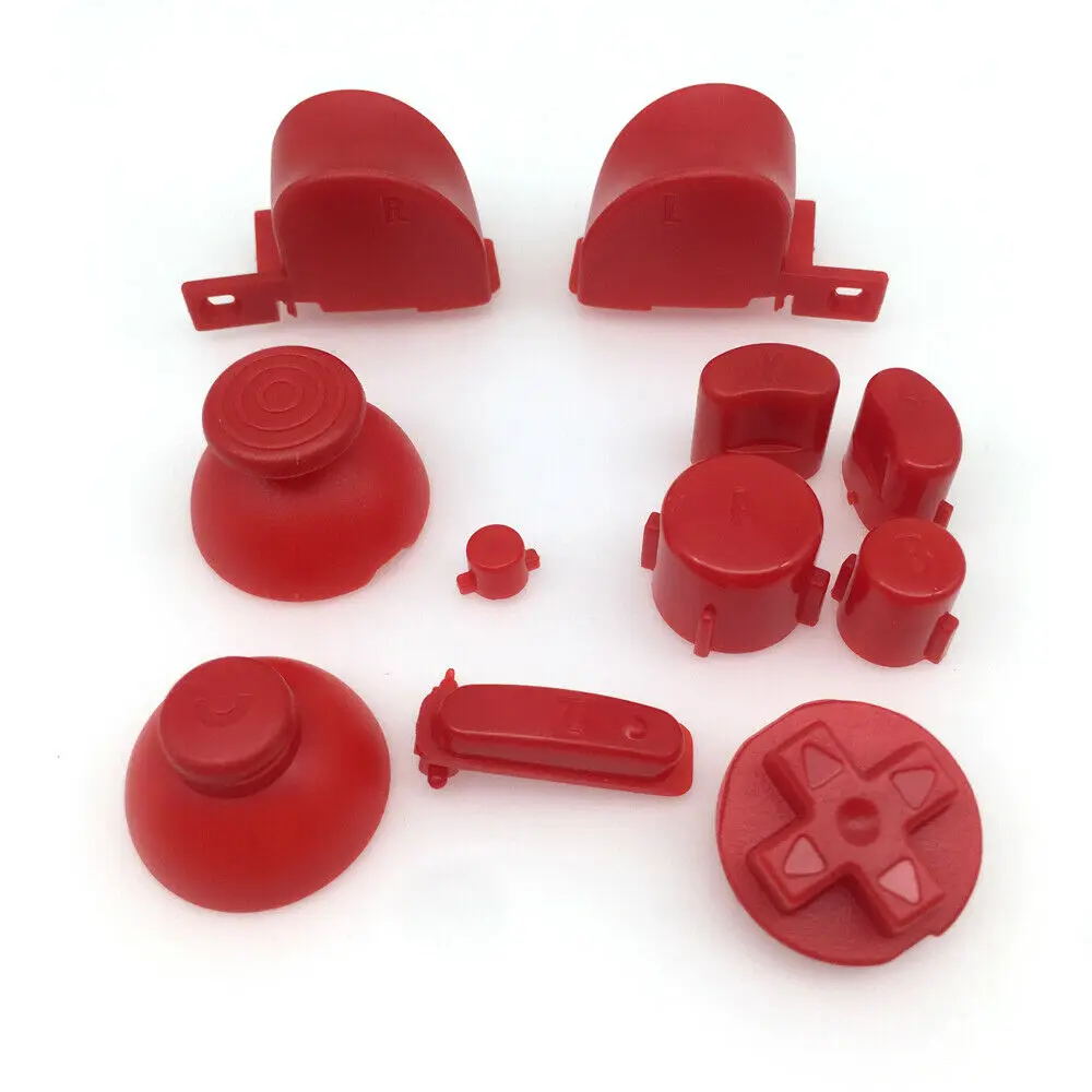 Replacement Red Full ABXY ZLR Buttons+Analog ThumbStick Joysticks for NGC Controller