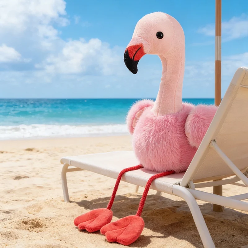 

Flamingo Stuffed Plush Toys Hawaii Party Tropical Home Ornaments Summer Beach Flamingo Plushies Animal Dolls For Gifts
