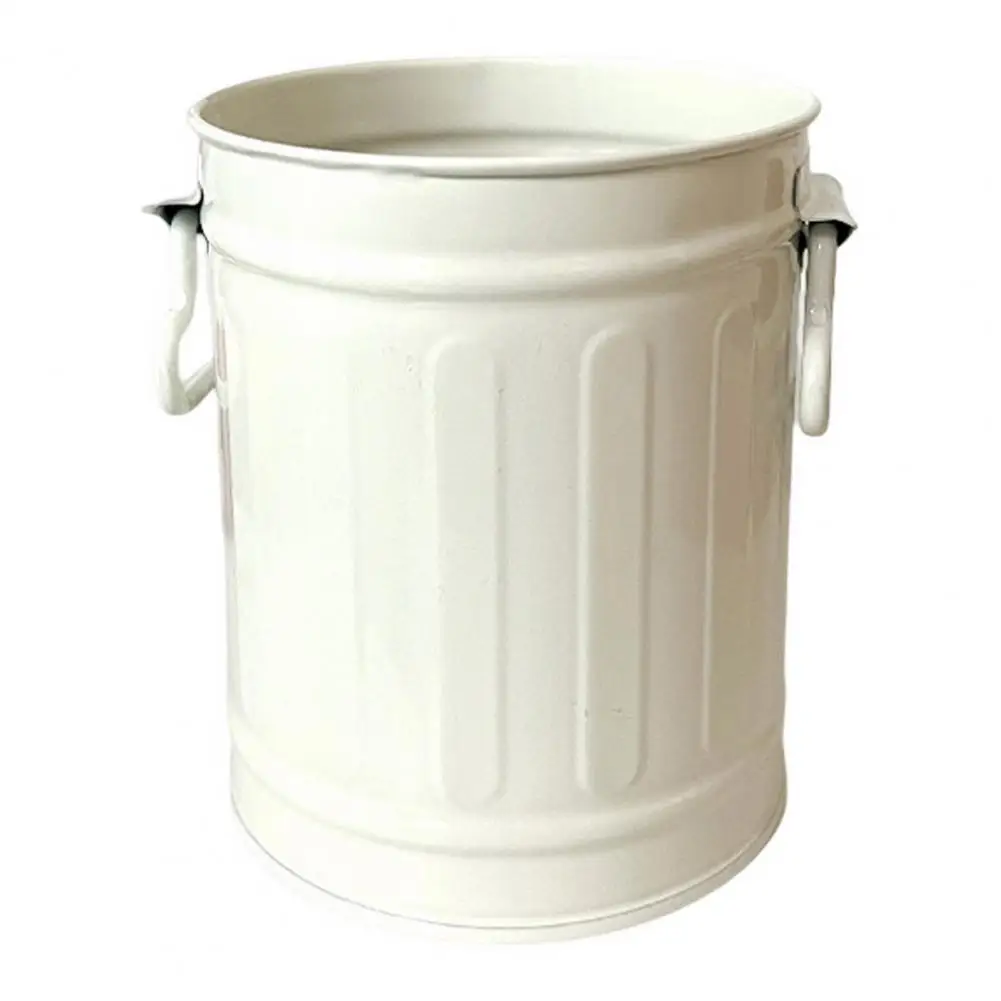 ヴィンテージアイアンペンホルダーデスクオーガナイザーアメリカ風クリスマスメイクブラシ収納バケット学生学用品