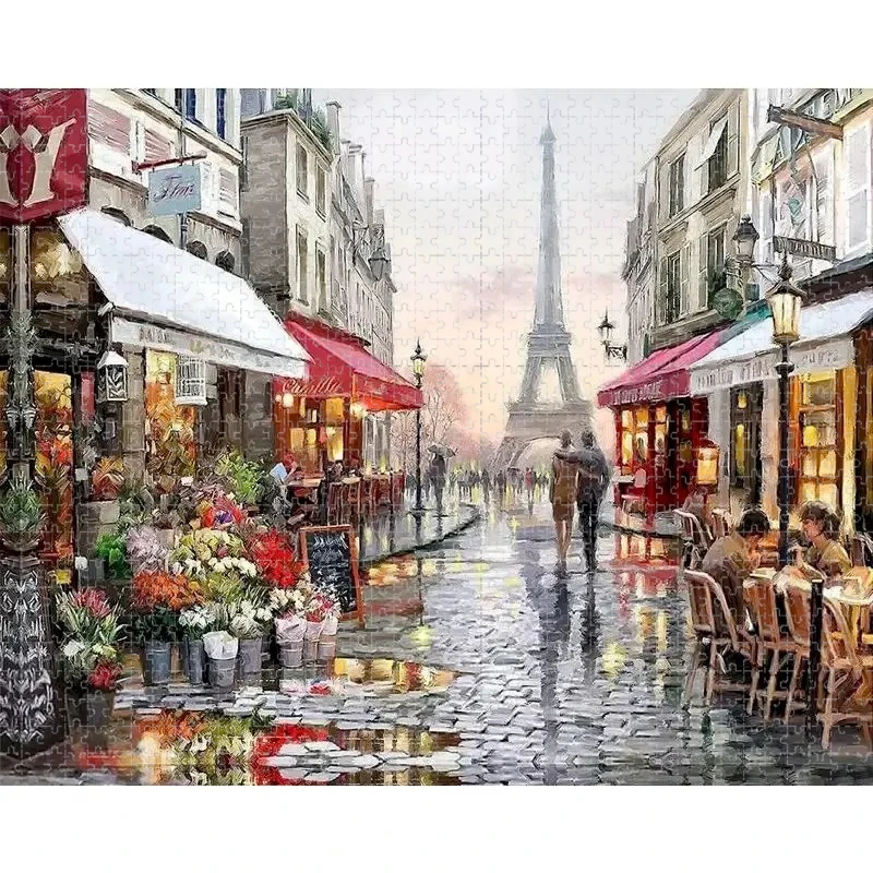 

500 PCS Puzzle City Landscape Diy for Adults Beginners - Handmade, Gifts Home Decoration Games Toy
