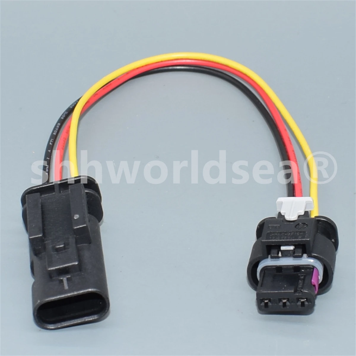 shhworldsea 3 Pin Parking Sensor Plug Connector For GOLF PASSAT A1 A3 A4 A6 A7 Q5 Q7 R8 4F0973703 1718653-1 4F0 973 703