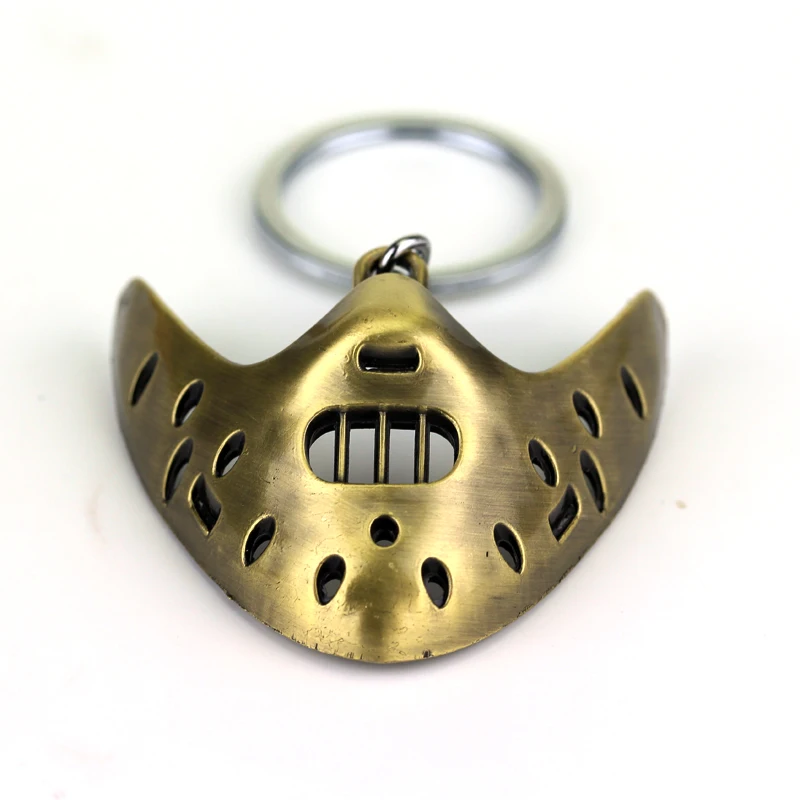 Movie Jewelry The Silence of The Lambs Mask Hannibal Lecter Keychain Pendant NecklaceJewelry Gifts Unisex  Accessories