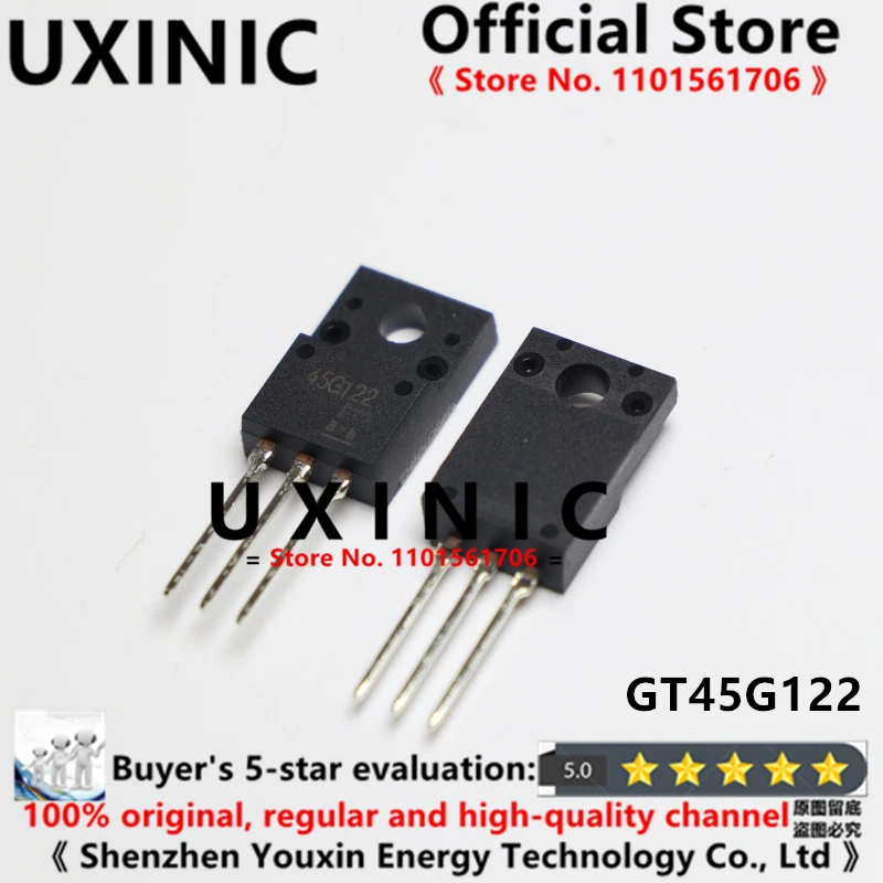 UXINIC 100%   New Imported OriginaI  GT45G122 45G122 TO-220F liquid crystal plasma field effect transistor