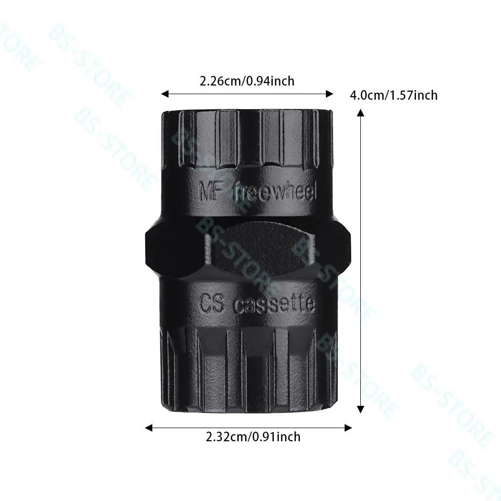 1PC NUOVA Manicotto Della Bicicletta Della Bici Ruota Libera Della Bicicletta Ghiera Della Bici di Rimozione Per Volano Rotativo Manicotto Ruota Libera Strumento di Riparazione In Lega Nera