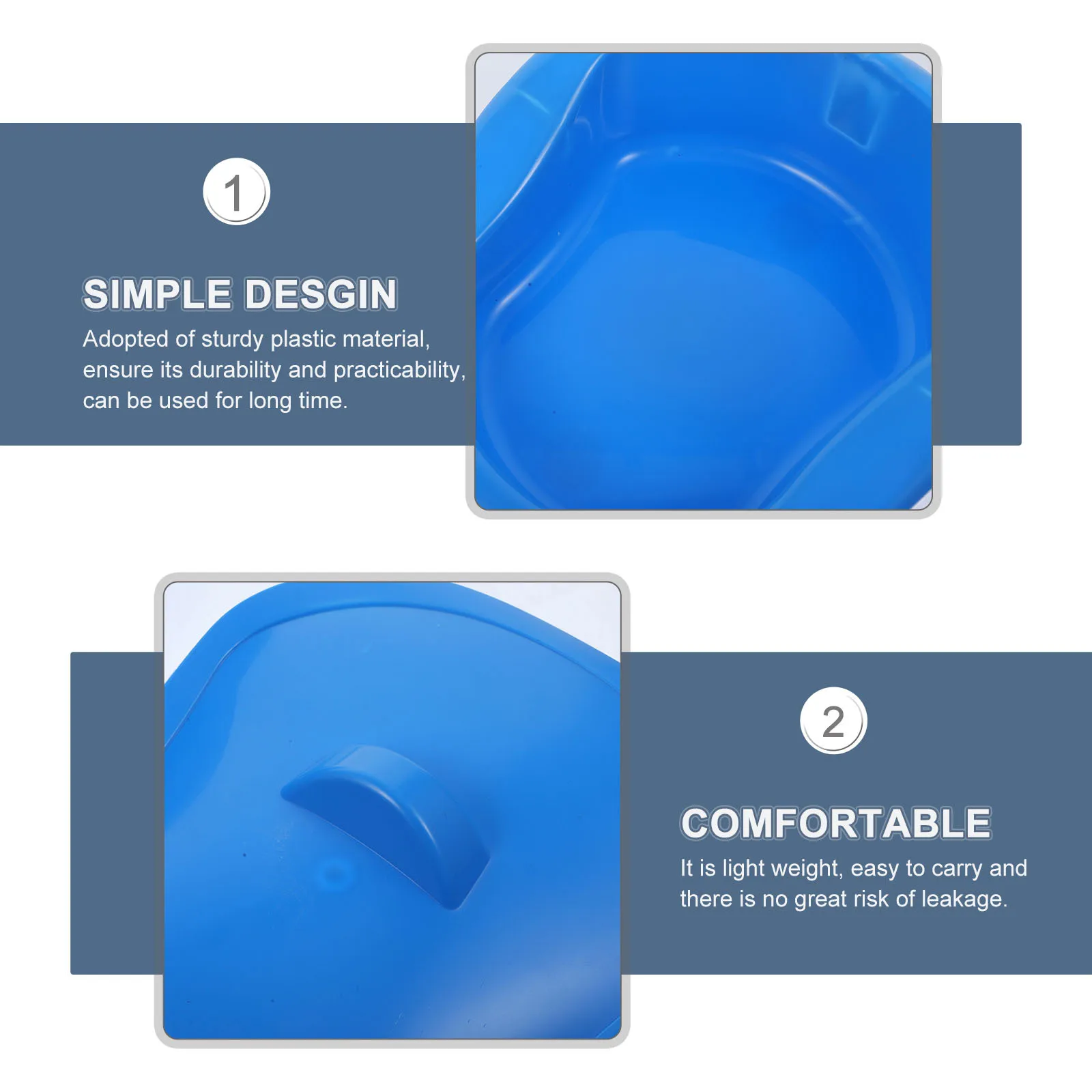 

Lidded Bedpan Plastic Adult Bed Tray Contoured Shape For Elderly Patient Home Use Reusable Hospital Supplies Emergency Toilet