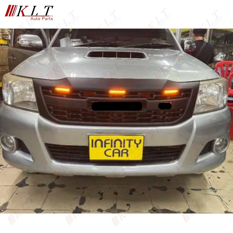 KLT ABS plastic GR design front grille 2008-2011 for Toyota hilux vigo Accessories ABS Front Grilles