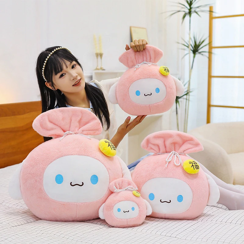 

Kawaii Sanrio Cartoon Goodie Bag Cinnamoroll Plush Toy Stuffed Doll Cute Baby Soft Toy for Kids Birthday Gift Plushie Pillow