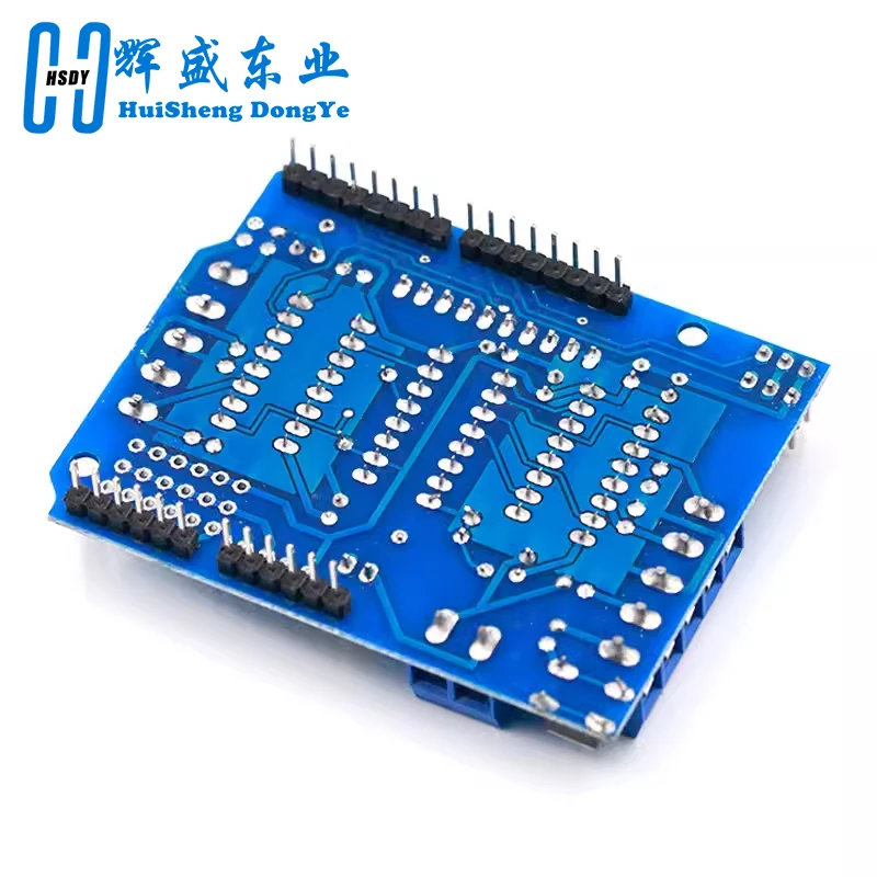 L293D pelindung kontrol papan Driver Motor Stepper modul pelindung tambahan Drive Motor untuk Arduino Mega2560 4-Channel UNO R3