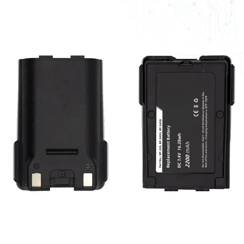 2200mAh Replacement Battery BP-245 BP-245H BP-245N for Icom IC-M71 IC-M72 IC-M73 Two Way VHF Radios